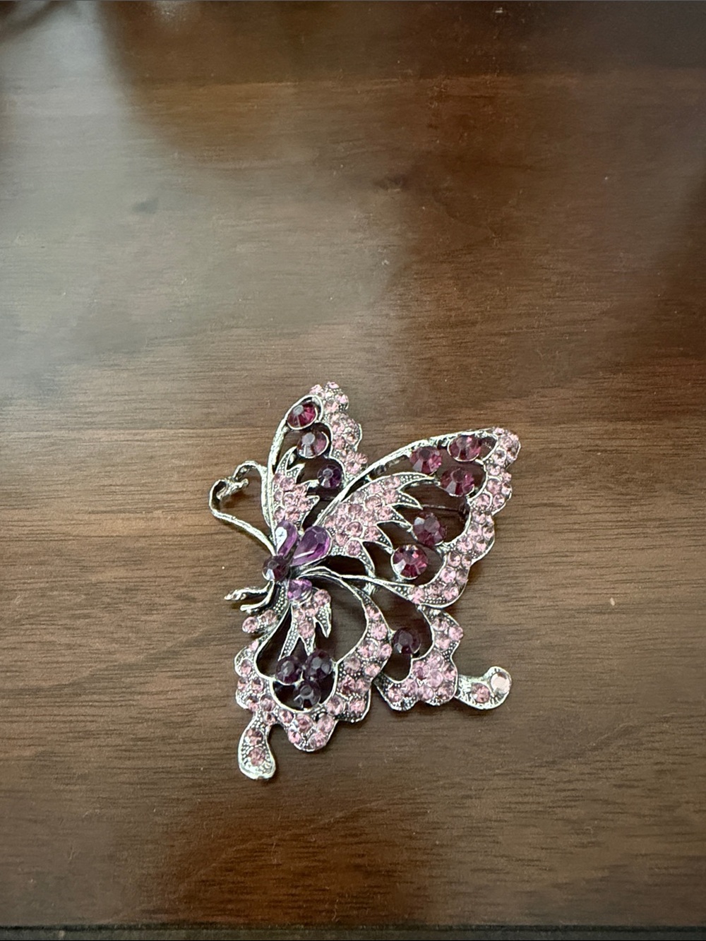 Pink Butterfly Brooch Pin